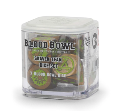 BLOOD BOWL: SKAVEN TEAM DICE SET.