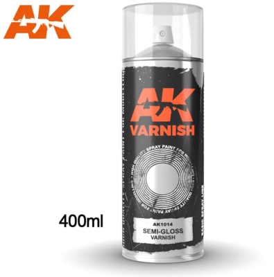 Semi-Gloss varnish - Spray 400ml (Incl. 2 nozzles)