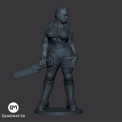 Standing woman 3D file