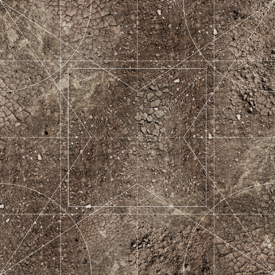 pre-order 3'x3' G-Mat: Wasteland with overlay - 1
