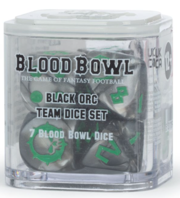 BLOOD BOWL BLACK ORC TEAM DICE SET