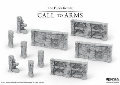 Elder Scrolls: Call to Arms - Nord Tomb Walls Terrain