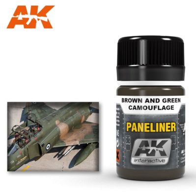Paneliner for brown and green camouflage 35ml