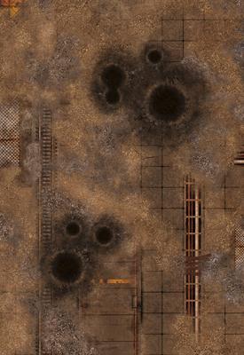 44"x30" Double sided G-Mat: Quarantine and Fallout Zone - 3