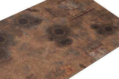 -20% 6'x4' Double Sided G-Mat: Quarantine Zone and Fallout Zone - 5